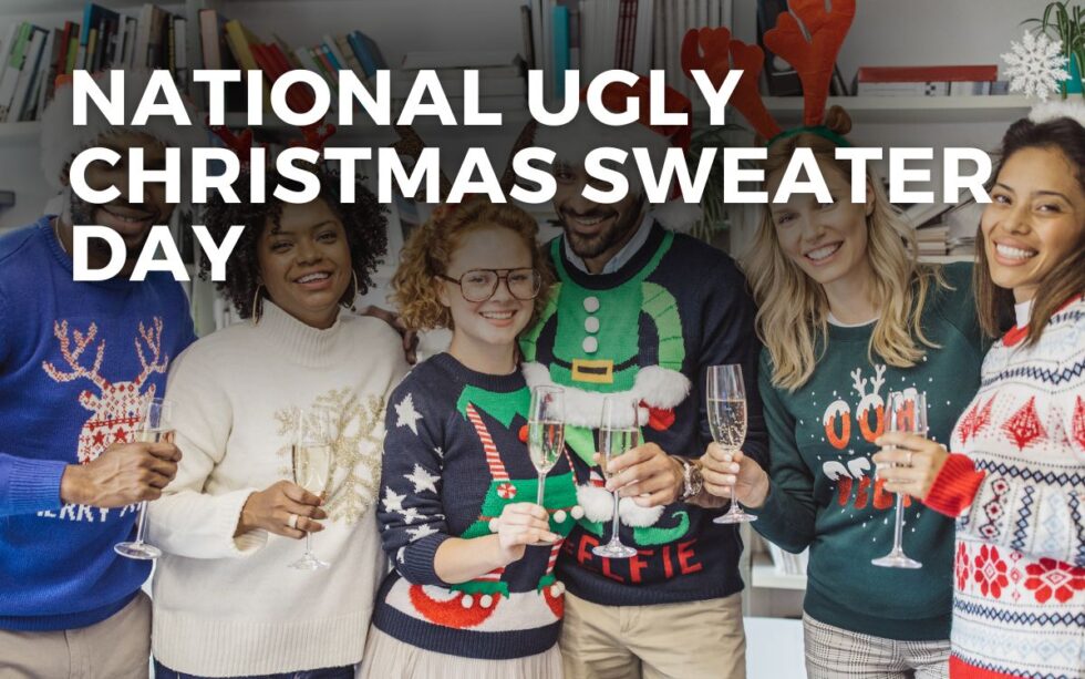 NATIONAL UGLY CHRISTMAS SWEATER DAY December 20 2024 Angie Gensler