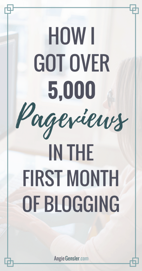 How I got over 5,000 pageviews first month blogging