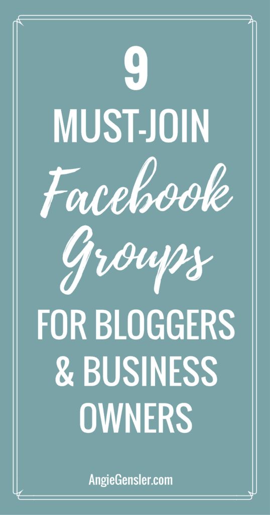 9 Must join facebook groups for bloggers