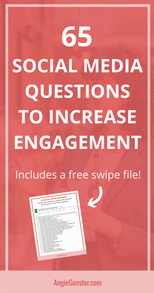 65 Social Media Questions to Increase Engagement-Pin