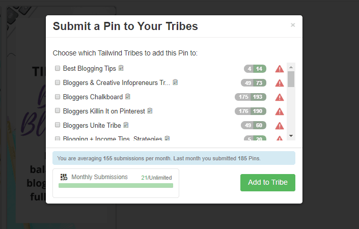 Submit to Tailwind Tribes