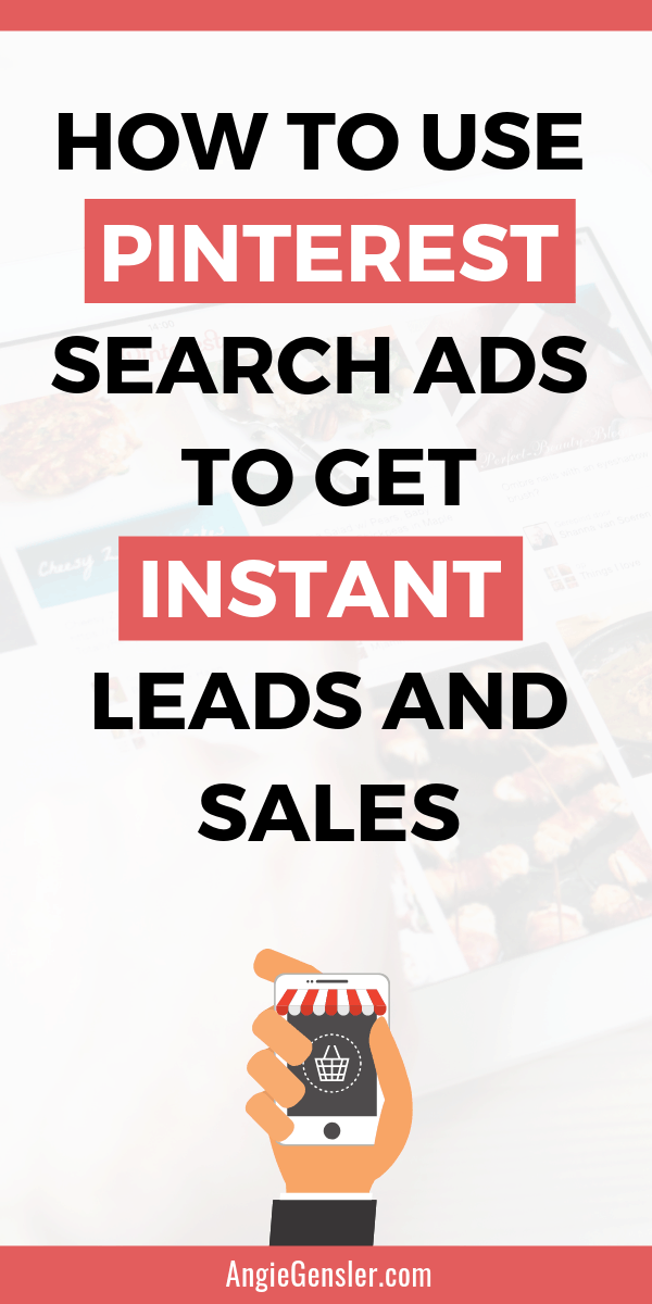 How to use Pinterest search ads to get instant leads and sales