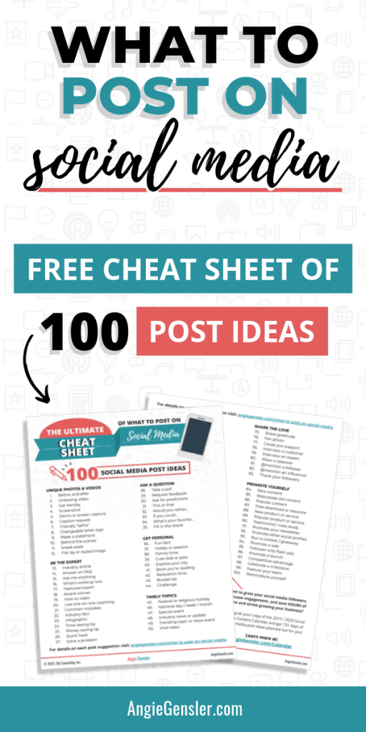 What to Post on Social Media - The Ultimate Cheat Sheet for 2020