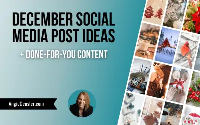 December Social Media Post Ideas + Done-For-You Content