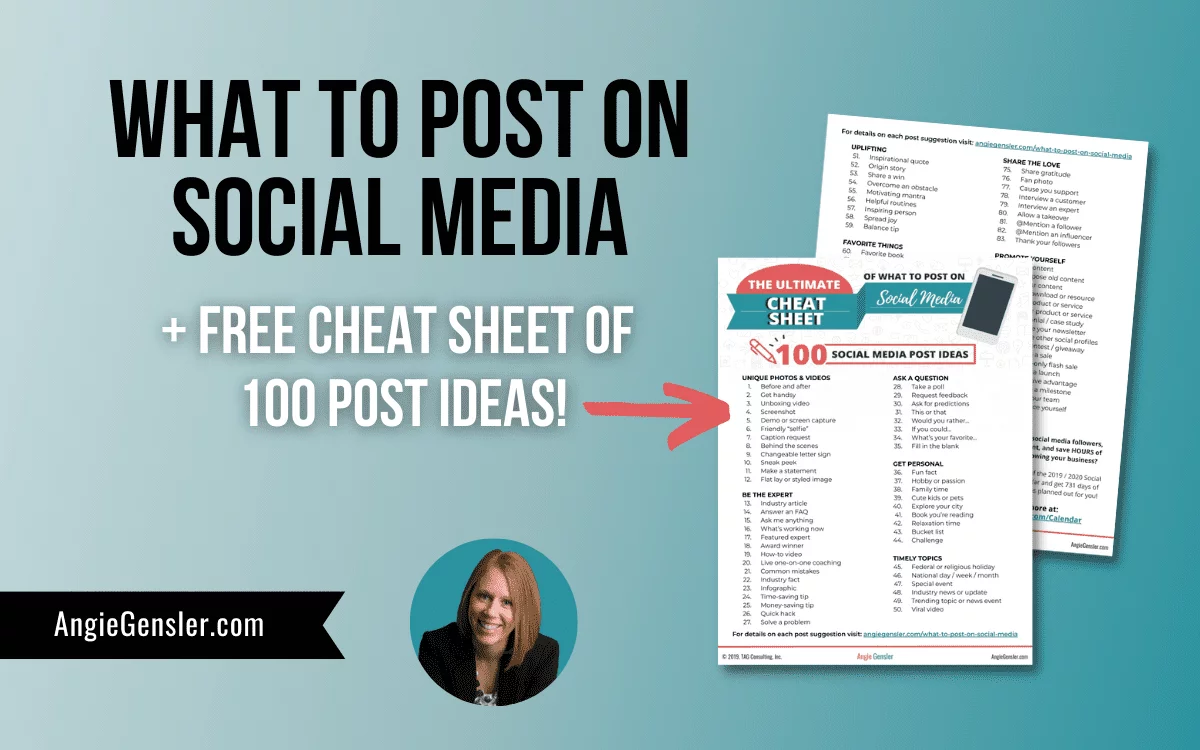 what to post on social media