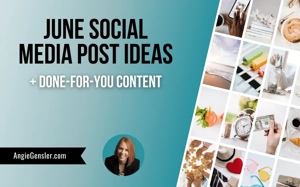 june social media post ideas blog image