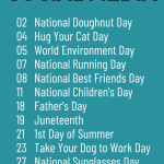2023 june holidays infographic pin