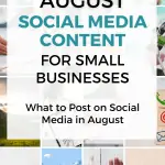 august social media post ideas