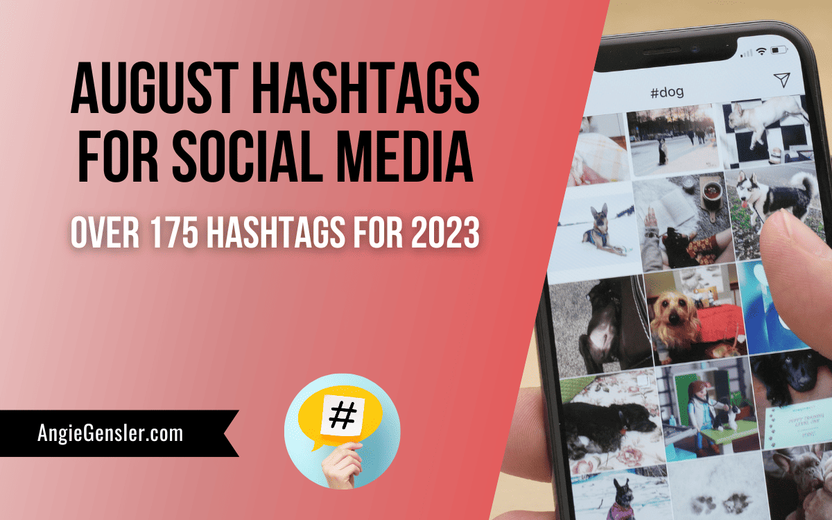 august hashtags for social media blog image