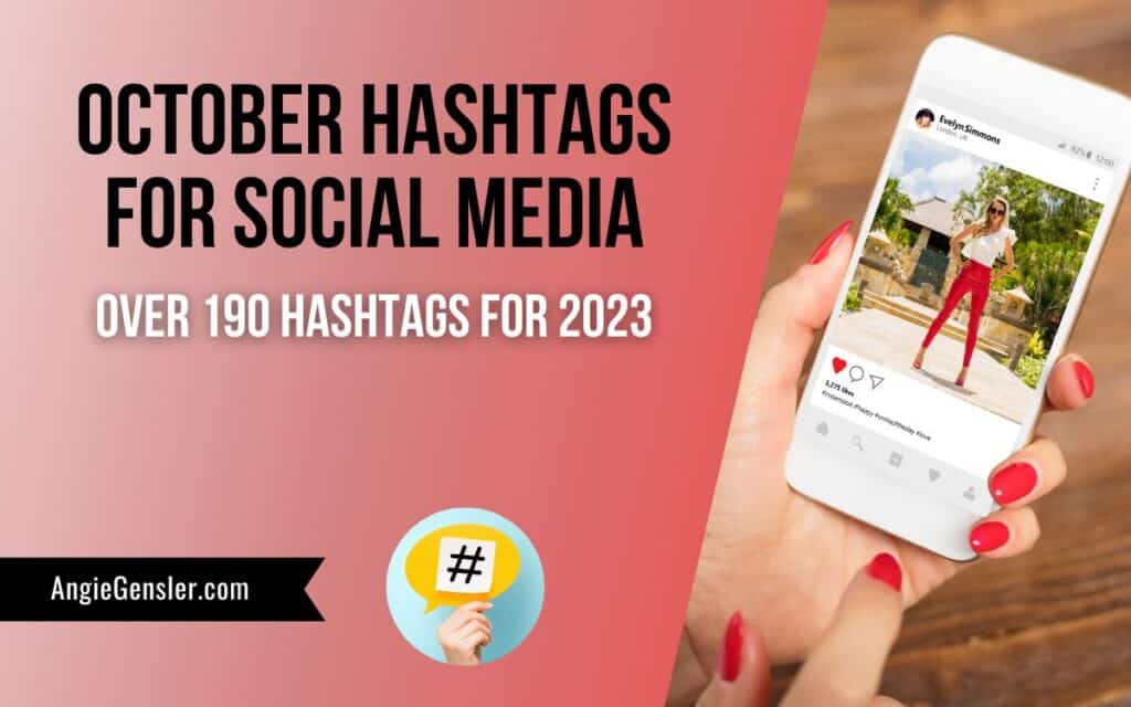 october hashtags for social media post blog image