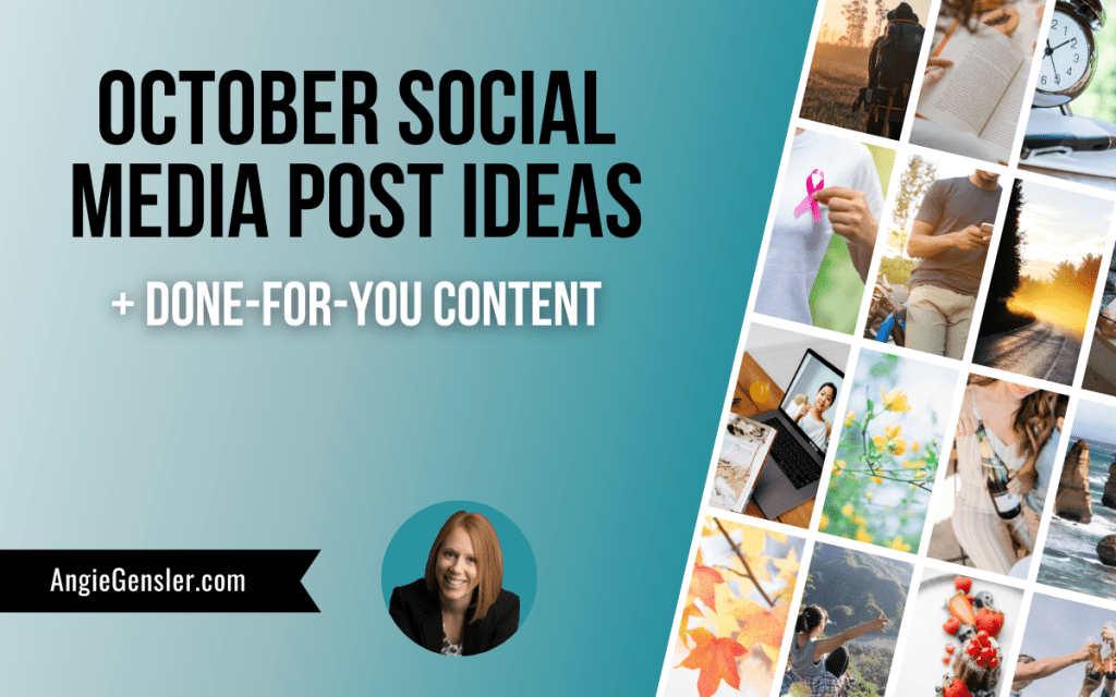 october social media post ideas blog image