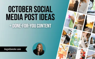 October Social Media Post Ideas + Done-For-You Content