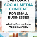 january 2023 social media content