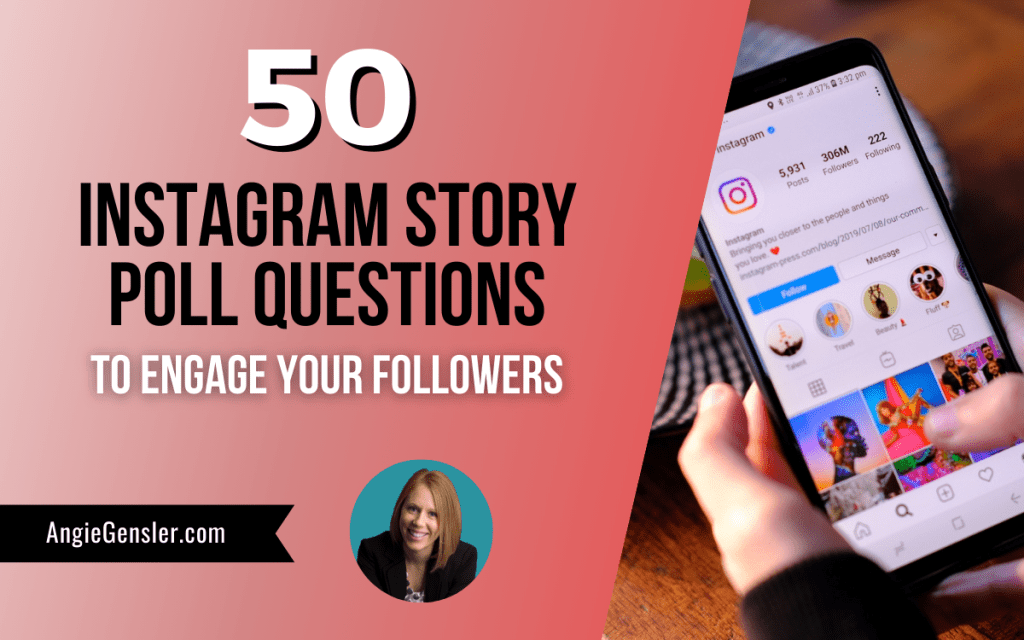 50 instagram story poll questions blog image