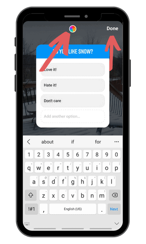 instagram story poll 6