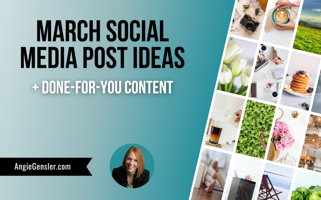 march social media post ideas blog image