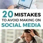 20 mistakes to avoid making on social media