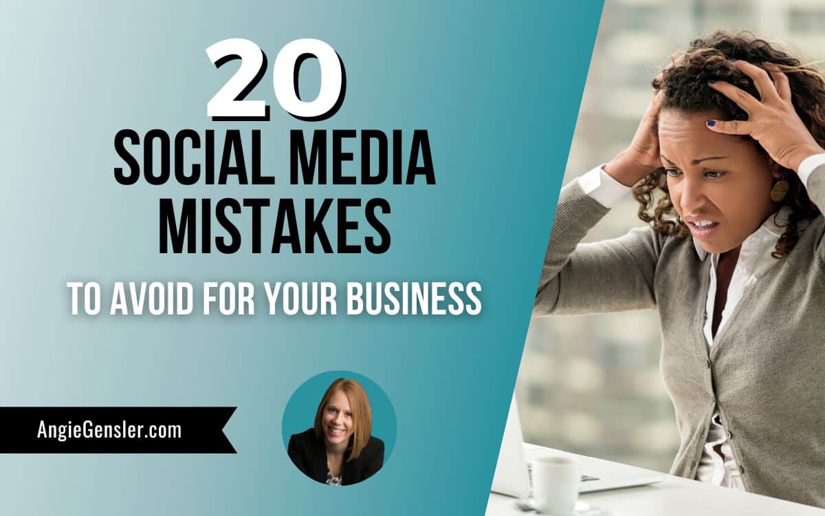 20 social media mistakes to avoid