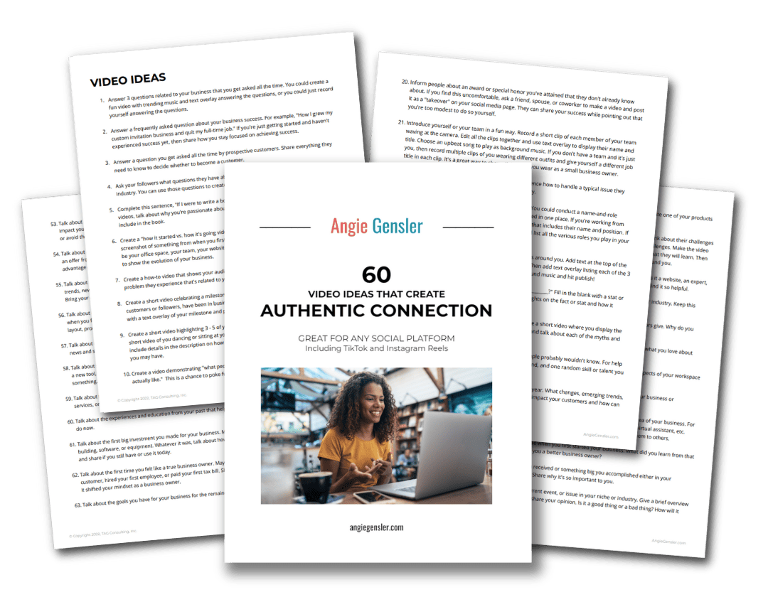 60 video ideas for authentic connection