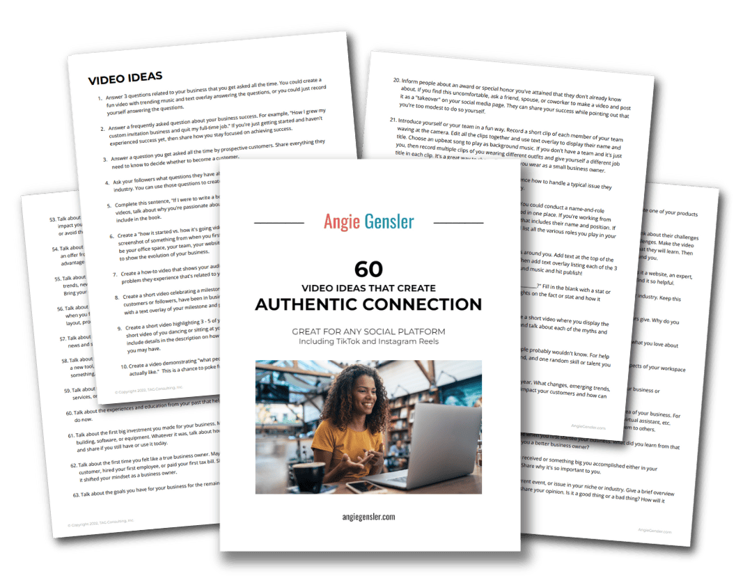 60 video ideas for authentic connection