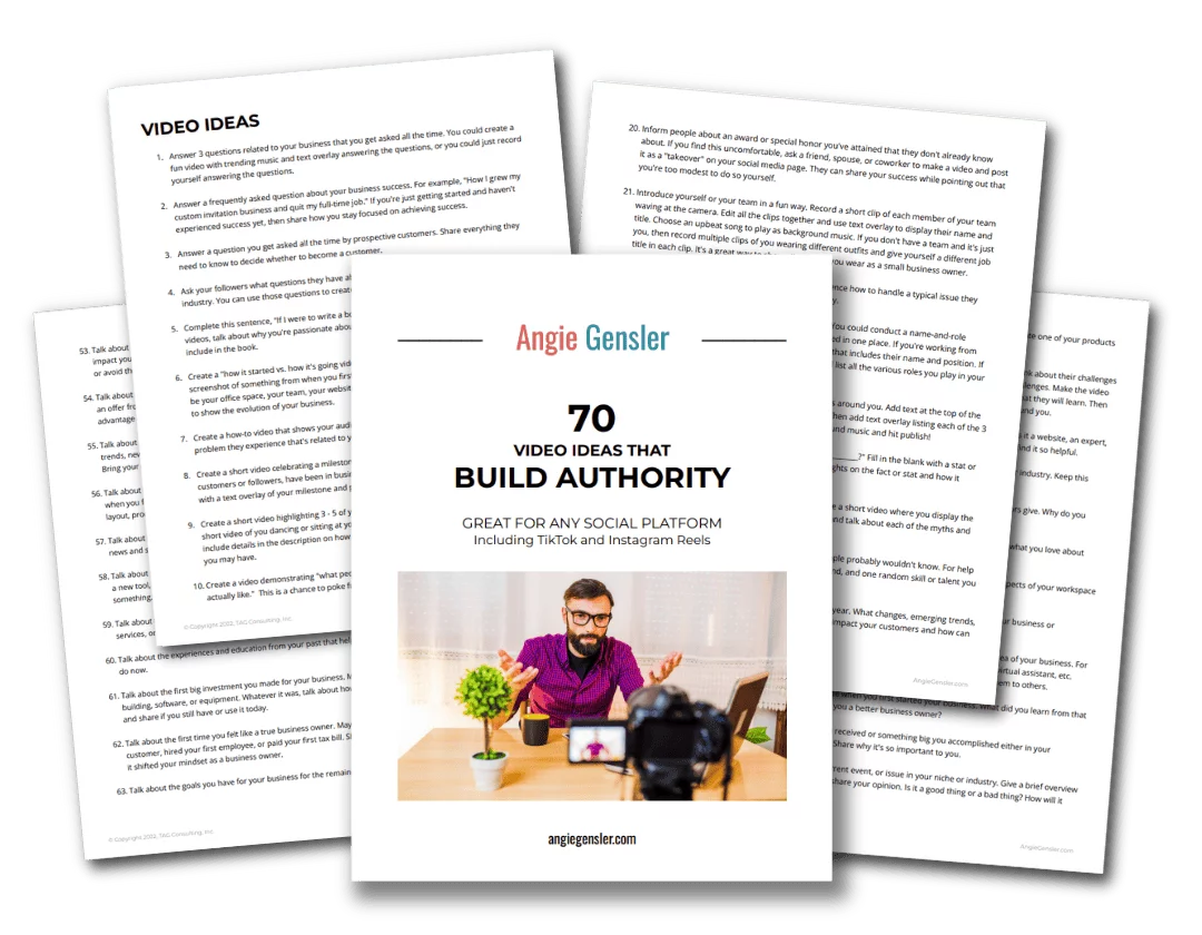 70 Video Ideas to Build Authority 70 video ideas to build authority