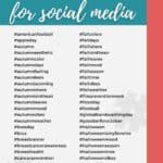 october hashtags infographic