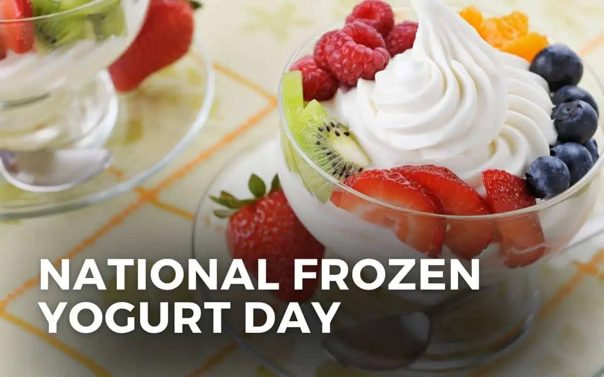 national frozen yogurt day