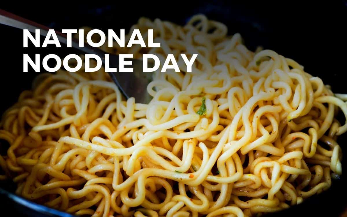 NATIONAL NOODLE DAY - October 6, 2023 - Angie Gensler