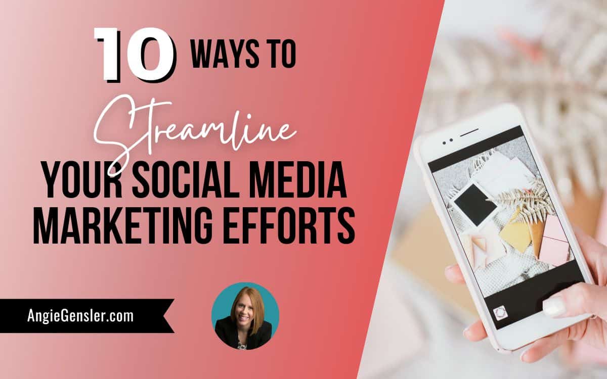 10 ways to streamline your social media marketing efforts blog image