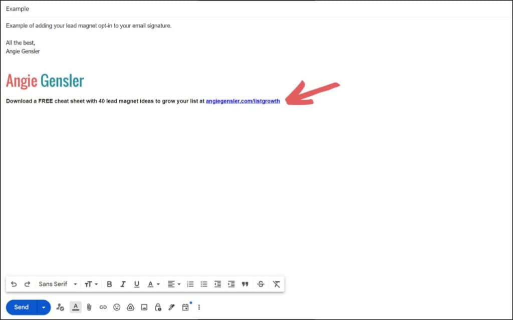 email signature