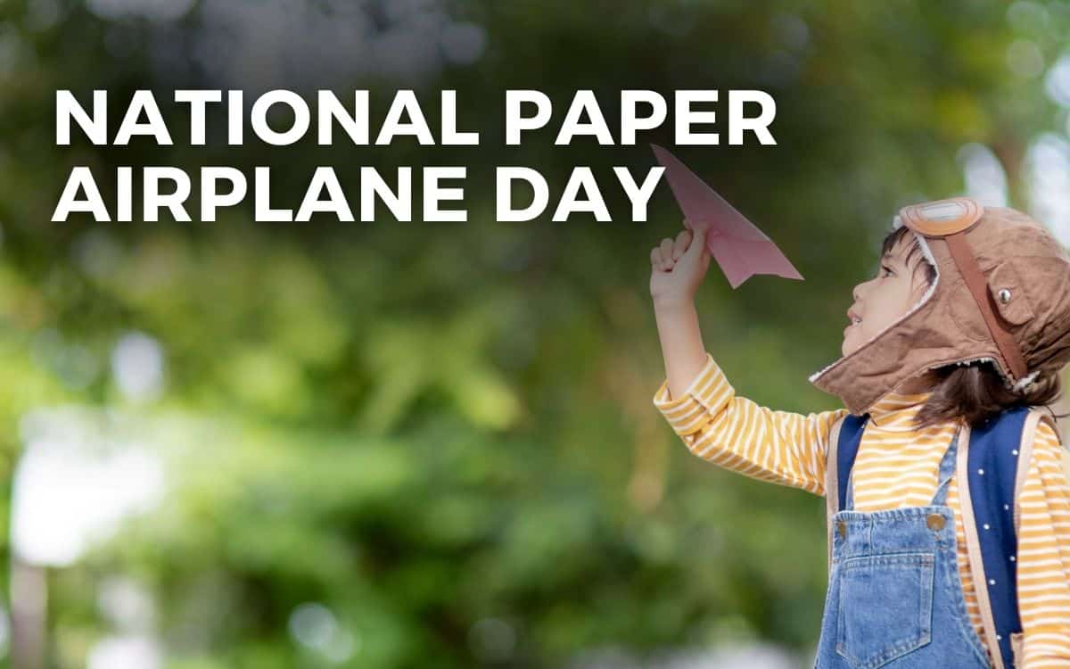 national paper airplane day