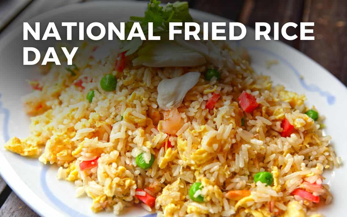 NATIONAL FRIED RICE DAY September 20, 2024 Angie Gensler