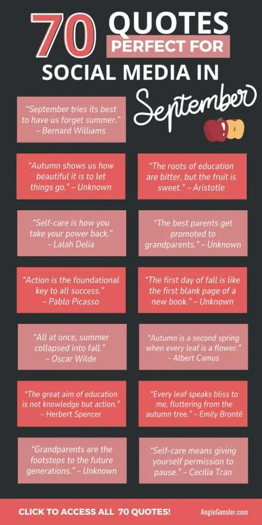 70 quotes for september infographic