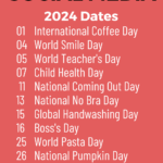 october holidays infographic