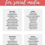January Hashtags for Social Media – Over 190 Hashtags for 2026 - Angie ...
