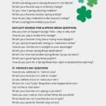 70 questions for march infographic