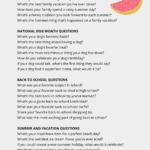 70 questions for august infographic