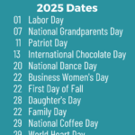 september holidays infographic 2025 holidays